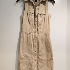 White House Black Market Beige Dress